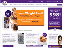 Tablet Screenshot of laweightloss.com